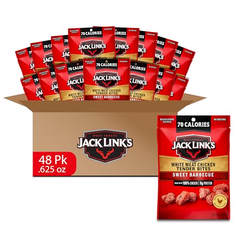 Jack Link's Sweet BBQ White Meat Chicken Tender Bites - (48 Pack) 1 oz