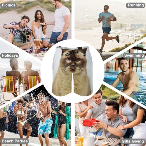 Maillot de bain séchage rapide homme short plage chat