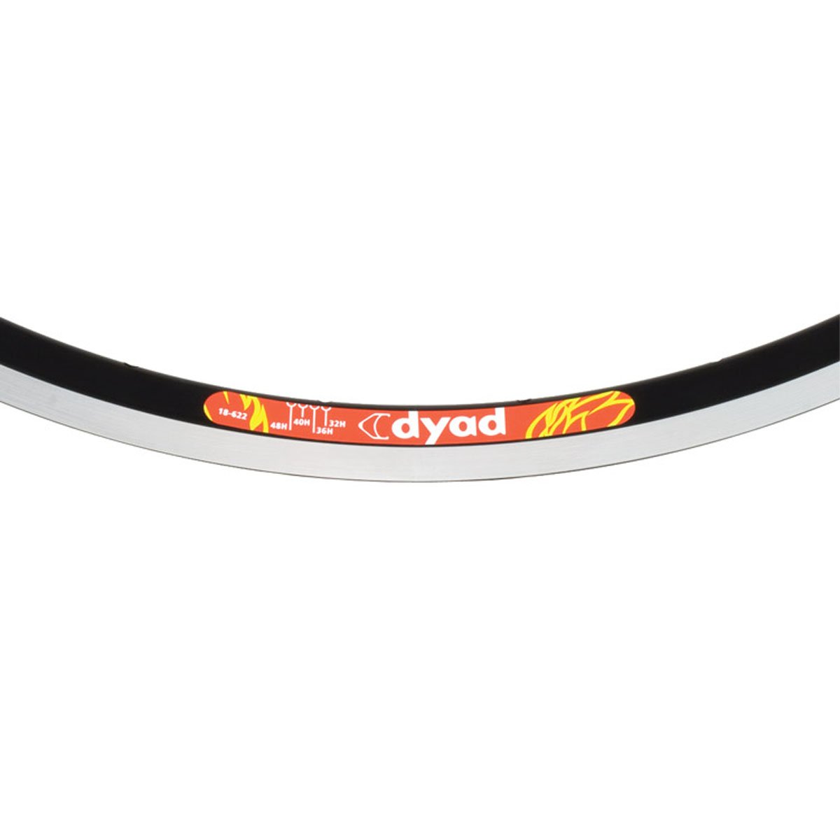 Velocity Dyad Rim - 700c, 36H, Black Msw