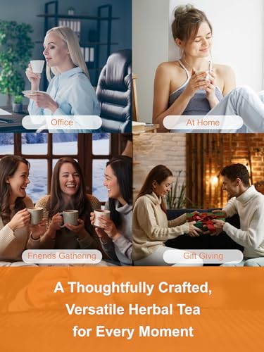 Image of TeeLux Dandelion Herbal Tea, Roasted Dandelion Root with Peppermint, Milk Thistle, Turmeric, Licorice, Roasted Aroma, Smooth & Refreshing, 100 Count