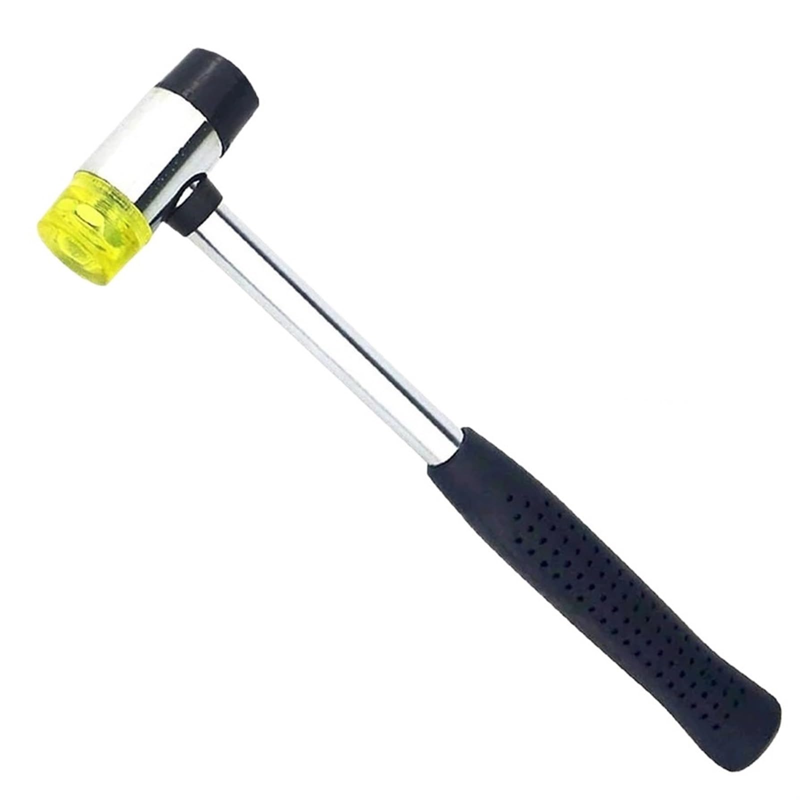 Młotek z miękką powierzchnią, młotek gumowy, 25mm gumowy młotek dwustronny do szklenia okien, nylonowy młotek z okrągłą główką i antypoślizgowym uchwytem, ​​narzędzie do majsterkowania