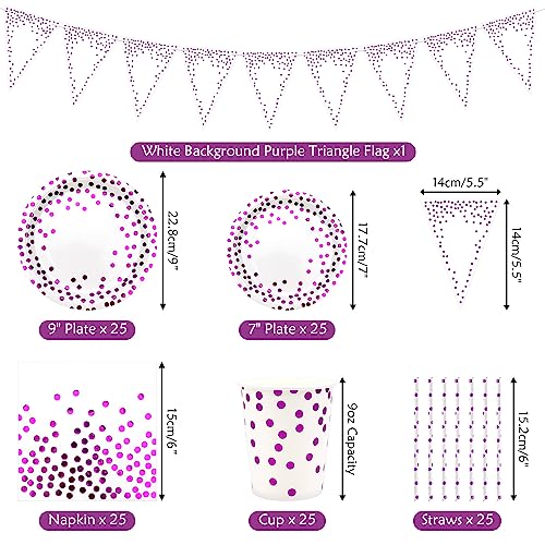 Ywediim Forniture per la tavola per feste a pois