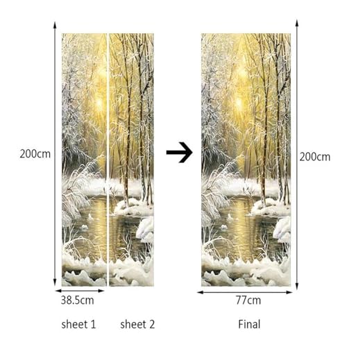 Papier peint 3D de porte coucher de soleil pour une chambre évasion - 5