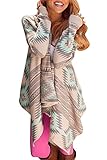 Dreagal Womens Cardigan Batwing Jacket Hooded Casual Stylish Loose Coat