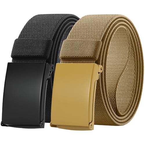 Ceinture élastique en toile DOOPAI réglable et ajustable avec boucle militaire