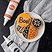 Sweets Indeed Dye-Free Halloween Frosting & Sprinkles Set – 8.22 oz | 2 Frosting Tubes (Orange & Black) + 2 Decorating Tips + 2 oz Sprinkle Mix (Black, Orange & White) | No Artificial Dyes Cupcake & Cookie Decorating Kit