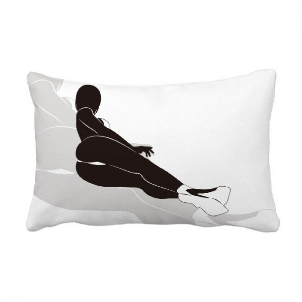 Coussin lombaire hot bikini jambes longues décoratif multicolore 40x60 cm pour canapé de salon