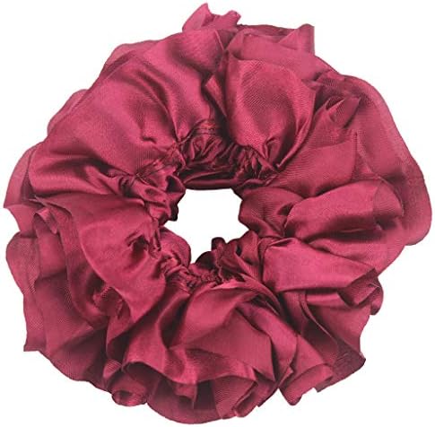 Women's Flexible Rubber Band Simple Hijab Volumizing Scrunchie Large Hair Headwear Fashion Big Hair Ring By Lmtime