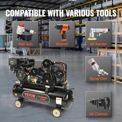 VEVOR 15HP Gas Powered Compressor
