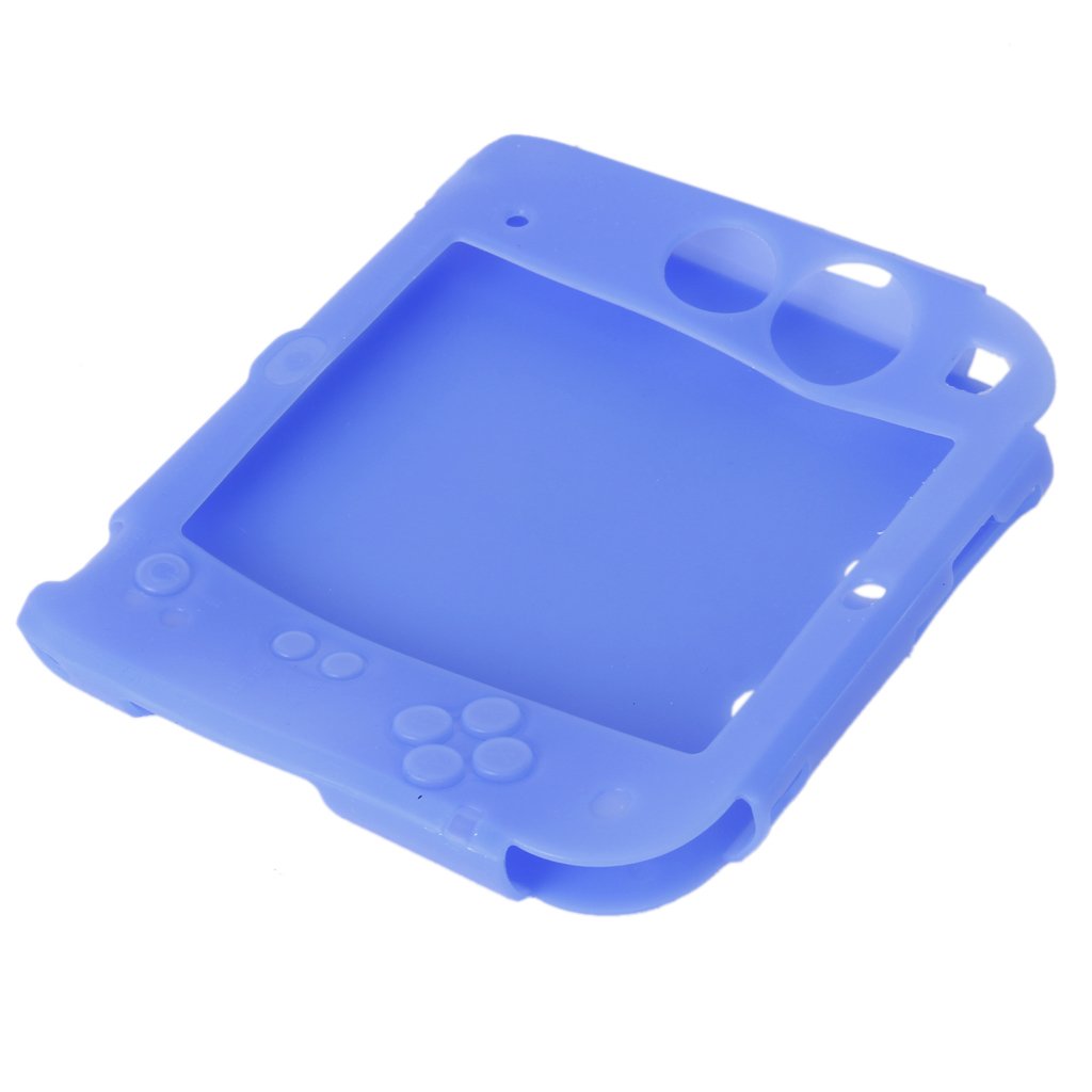 Générique Etui Housse Coque de Protection en Silicone pour 2DS - Bleu