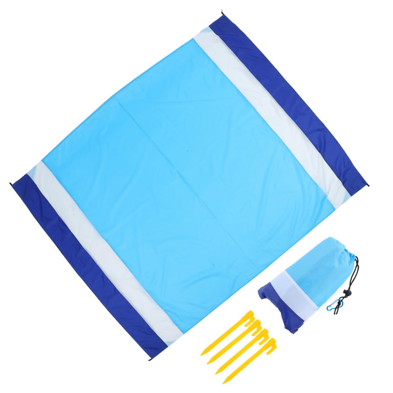 Yardwe 4 Piezas Estera de pícnic Beach Mat Beach Blanket Praia de Picnic para Acampar Cojines Exteriores Impermeables Acampar Aire de Playa Impermeable 210T de Nylon