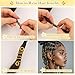 255 PCS Gold Hair Jewelry for Braids, 38 Styles Loc Hair Charms for Women Men, Metal Hair Cuffs Rings Clips for Dreadlock Accessories Hair Braids Jewelry Decorations(Gold)