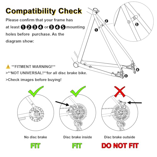 6061-T6 Aluminum Bike Cargo Rack