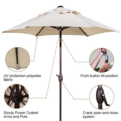 Abba Patio 7 5ft Patio Umbrella Outdoor Buy Online In Colombia At Desertcart