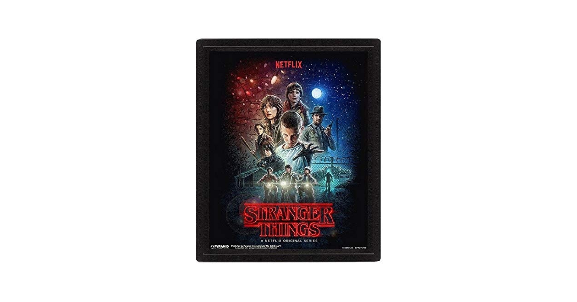 STRANGER THINGS キャラクターアートポスター　3D 3Dアート】ストレンジャー・シングス未知の世界 シーズン3