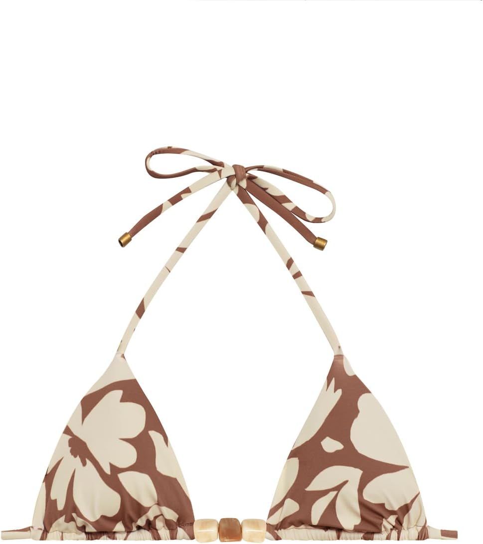 Vitamin A 2024 Cruise Women's Swimwear Sandbar Stripe Terra Triangle Bikini Top Separate - Image 4