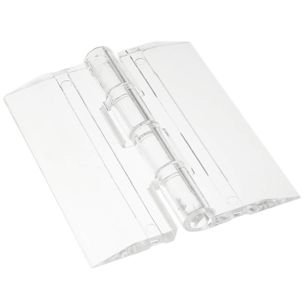 10pcs Clear Acrylic Hinge Transparent Folding Light Duty Hinges 45x35mm