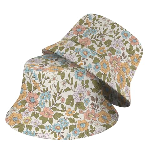 Sombrero tipo bucket floral para hombre y mujer miniatura 2