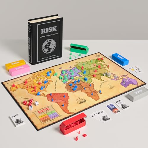 Risk Vintage Bookshelf Edition juego de mesa miniatura 5