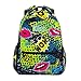 Jeansame Rucksack Schultasche Laptop Reisetasche für Kinder Jungen Mädchen Frauen Männer Hippie Kiss Lips Polka Dots Valentinstag