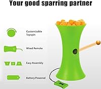 Vista 2 de Dispositivo de práctica de tenis de mesa, Robot Pitching Machine 80 Bolas De Capacidad Equipo De Entrenamiento Físico Se Utiliza para Entrenar Y