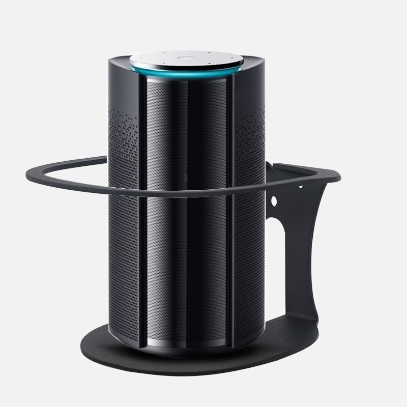 Soporte de pared para Echo Studio y altavoces inteligentes de acero negro 6