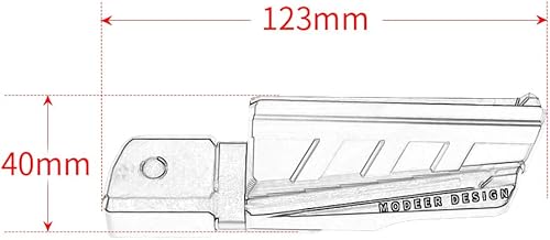 Miniatura 6 de Para Kawasaki Z 900 Z900 2017  2023 Motocicleta Estriberas Reposapiés Pasajero Almohadillas Pedales Z900 Z 900 Accesorios (negro)