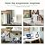 Ecoviva Countertop Reverse Osmosis Water Filtration System, Portable RO Water Filter Purifier with 4 Stage Filtration, 3:1 Pure to Drain, TDS Monitor, Faster Delivery Flow, Plug and Use - White