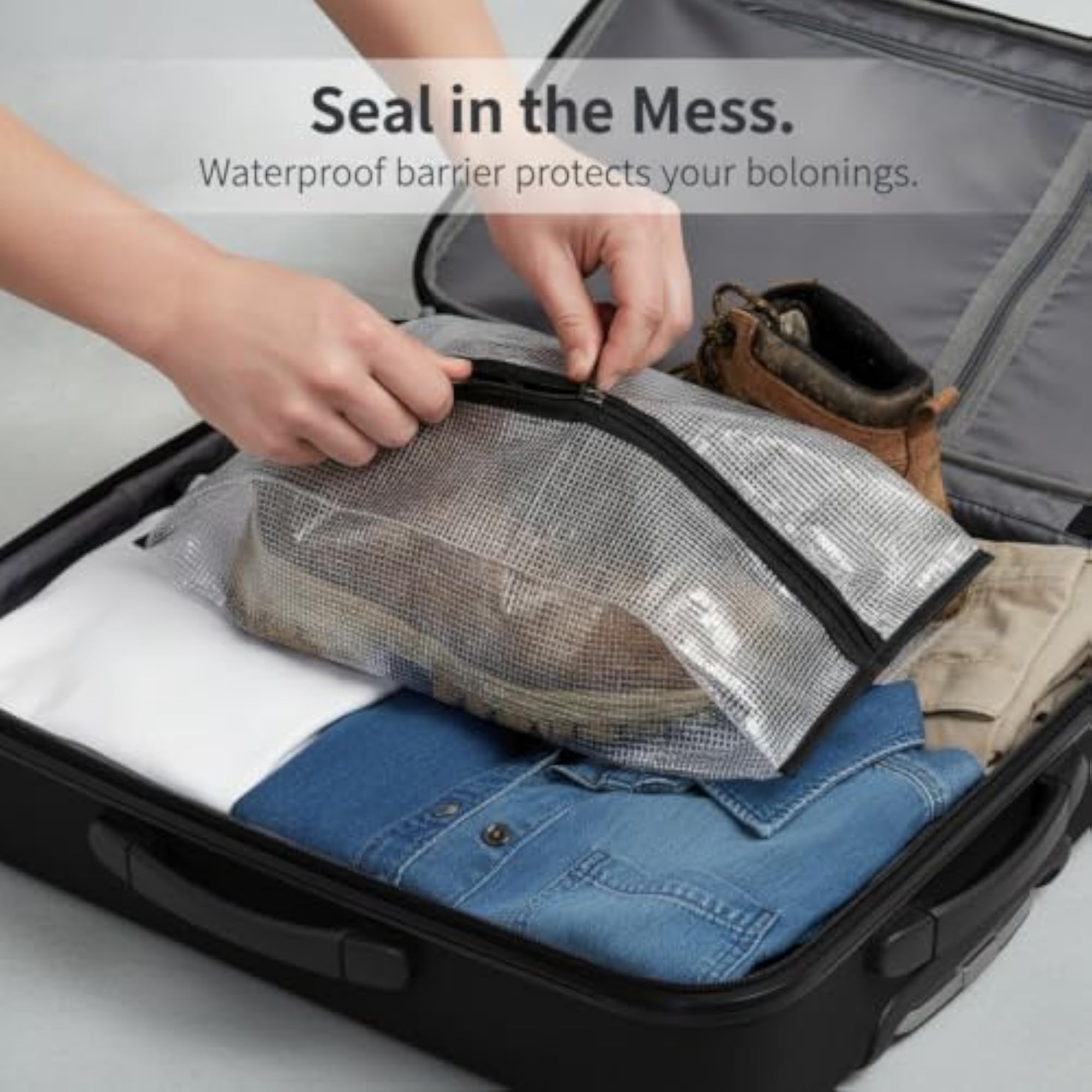 Transparent PVC Waterproof Shoe Bag