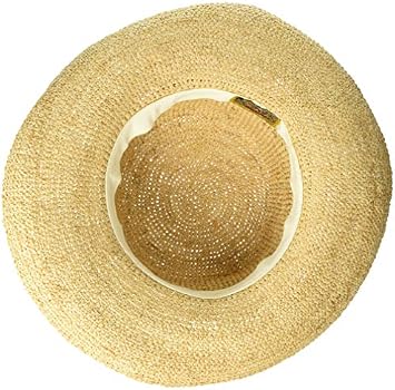Crocheted Packable Raffia Hat 