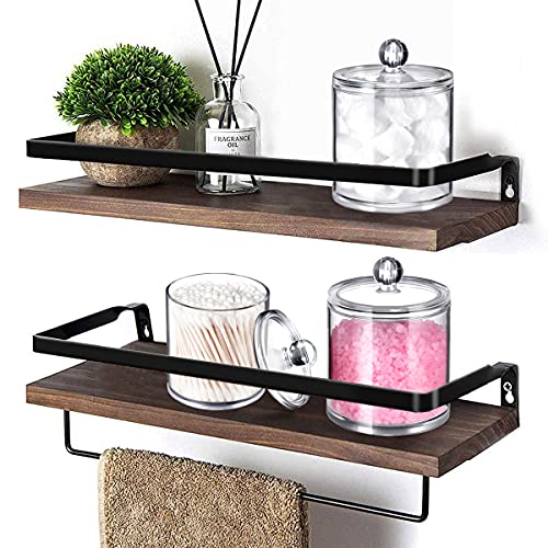 Qtip Dispenser Holder Bathroom Vanity Organizer Apothecary Jars Canister Set For Cotton Ball,Cotton Swab,Q-Tips,Cotton Rounds,Bath Salts,Premium Quality Plastic Acrylic Clear | 2 Pack,15 Oz. & 20 Oz. #TOP6