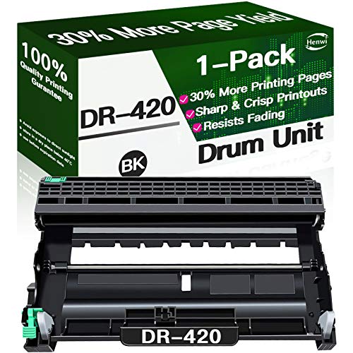 Henwi Compatible Drum Unit Replacement for Brother DR420 DR-420 (1-Pack)