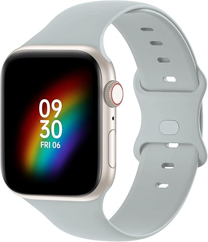 Correa de silicona compatible con Apple Watch Ultra Band de 1.496 in, 1.575 in, 1.614 in, 1.654 in, 1.732 in, 1.772 in, para mujeres y hombres, disponible en Yaxa Peru
