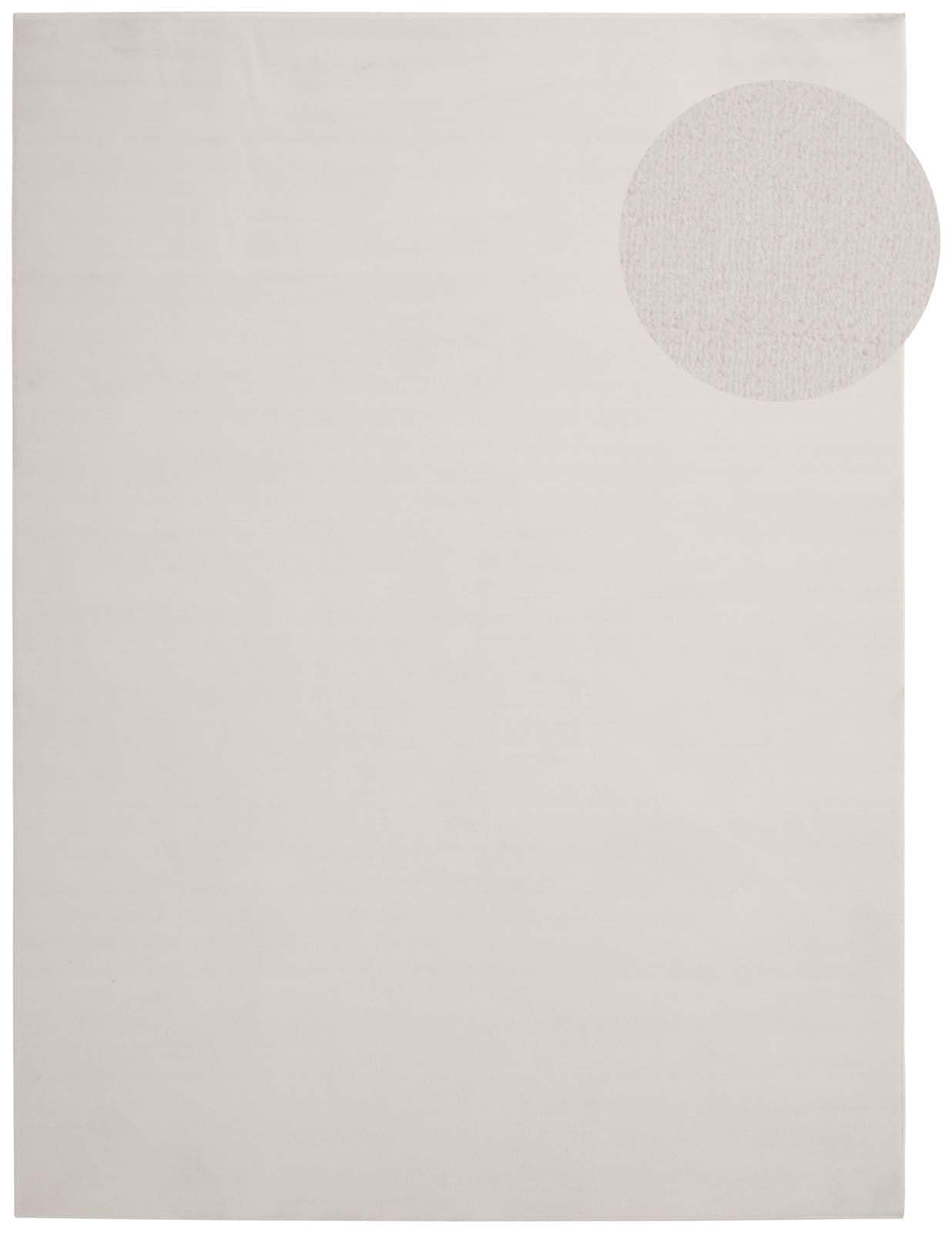 Taracarpet Teppich Kurzflor weicher Designer Uni Bodenbelag Madrid fürs Wohnzimmer, Kinderzimmer, Schlafzimmer und die Küche geeignet New Creme 240x240 cm
