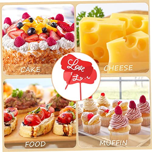 jojofuny 10 Pçs Bandeiras De Bolo De Cupcake Topo De Bolo De Aniversário Enfeite De Cupcake Enfeite