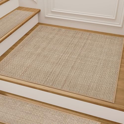 Comfortable Stair Landing Carpet Non Slip Breathable Chenille Rug for