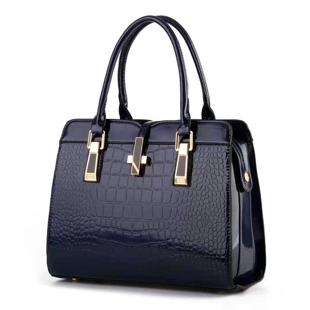 geocarter LUXURY Shiny Artificial Patent Leather Handbags Shoulder Bags Fashion Satchel Purses Top Handle Bags for Women with multi compartment gift for her-picture-54