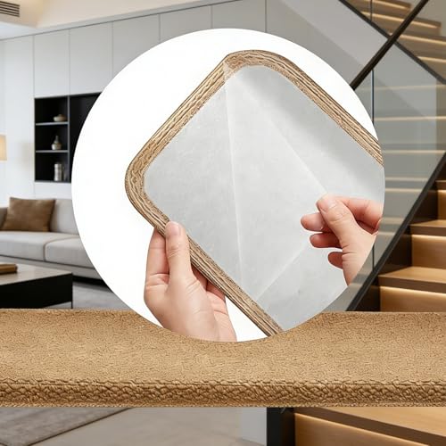 Almohadillas para escalones de escalera alfombrilla silenciosa autoadhesiva 5