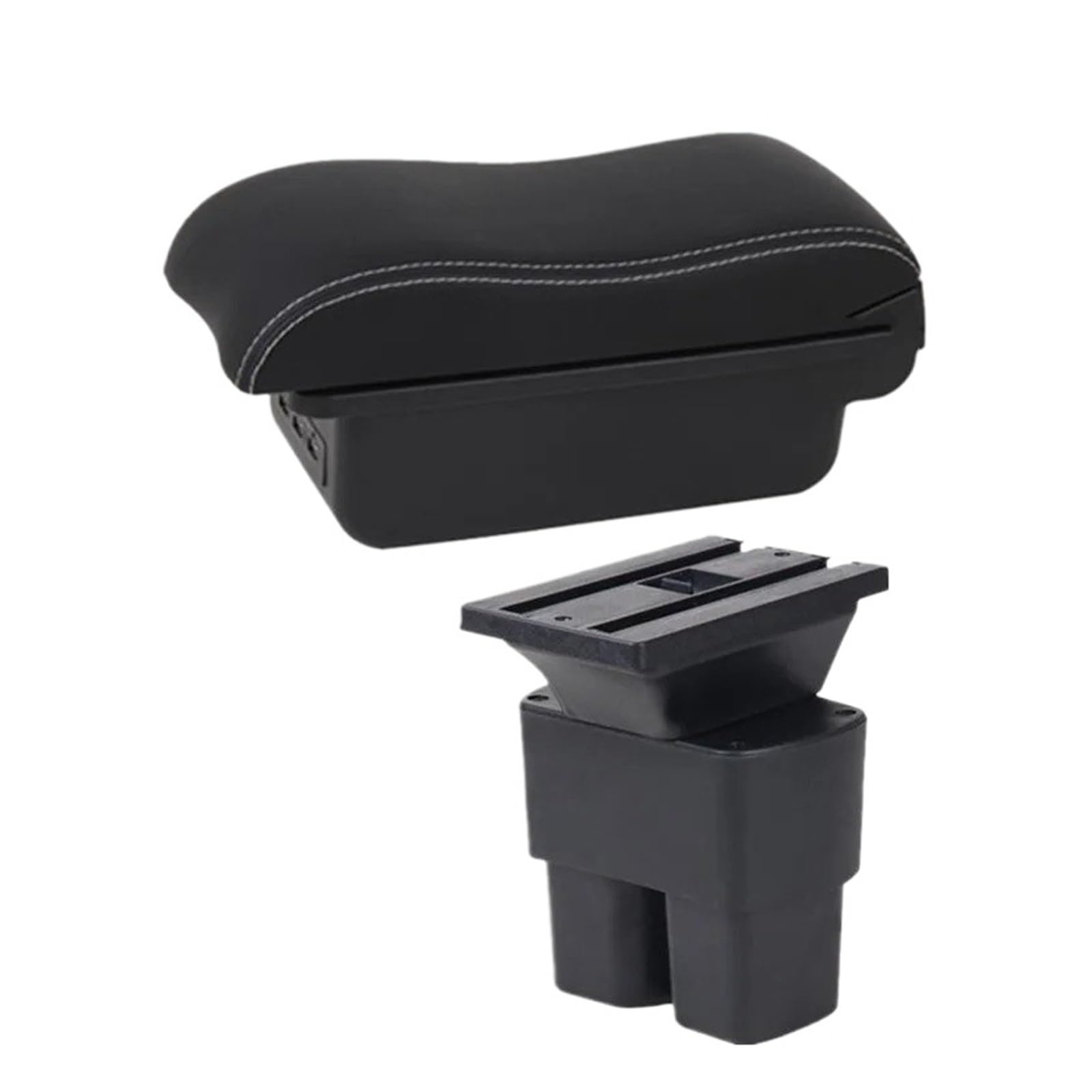 GBGWRMRYX Center Armrest Box For NV200 For Evalia Car Armrest Storage Box Interior Dedicated Retrofit Parts Accessories Arm Rest(B white line 3USB)