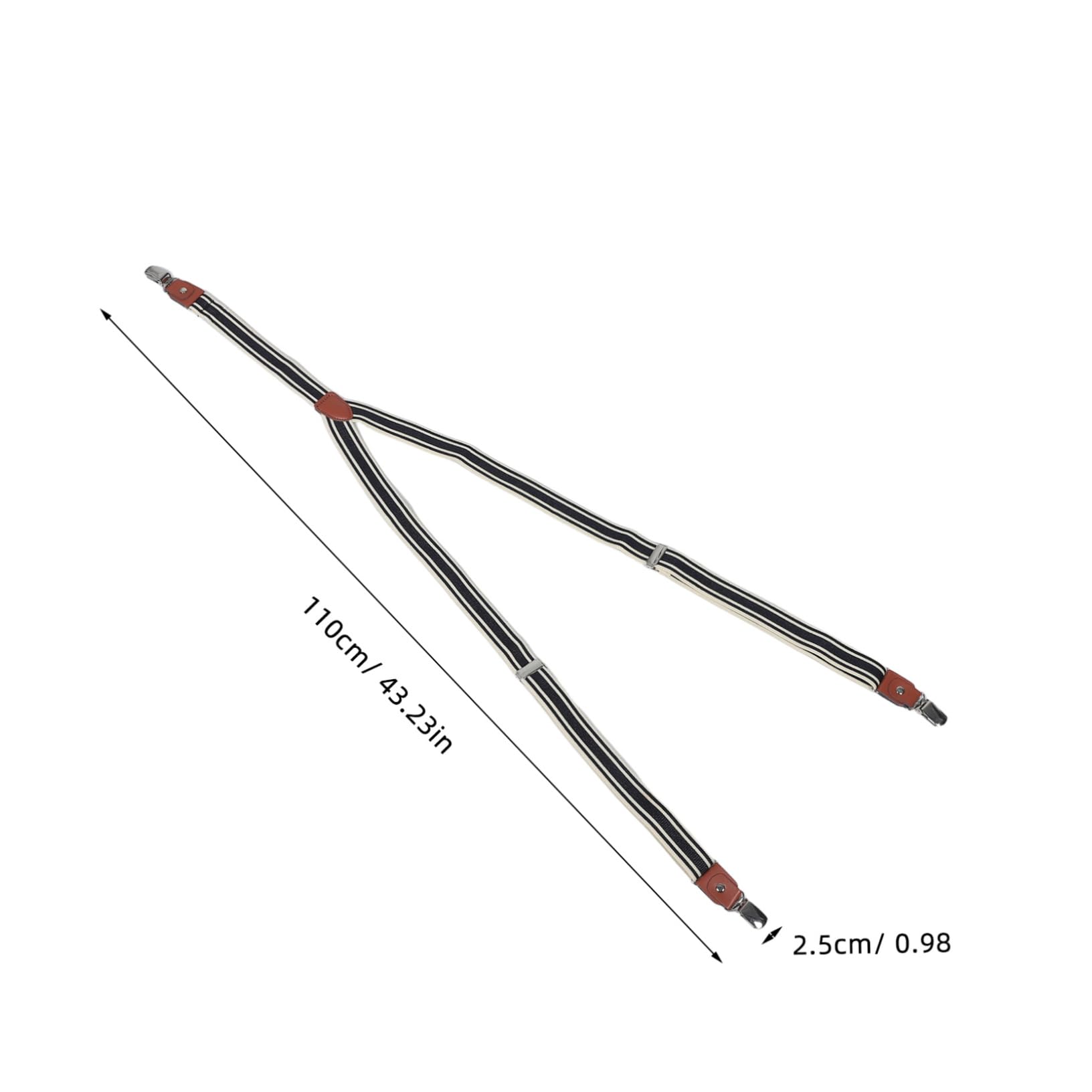 TOVINANNA Adjustable Elastic Back Men's Suspender Heavy Duty Pant Strap for Jeans Men's Clip Suspender for Senior