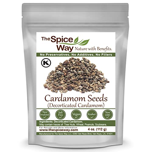 The Spice Way Cardamom Decorticated - ( 4 Oz ) Made From Premium Green Cardamom Pods #TOP16