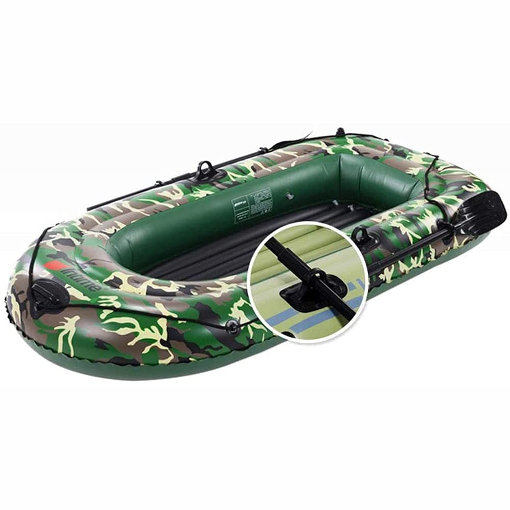 ZMMYD Barco Balsa, 2/3/4 Personas Kayak de Goma Barco de Pesca en Canoa para Adultos Barco Inflable en Kayak de Servicio Pesado.