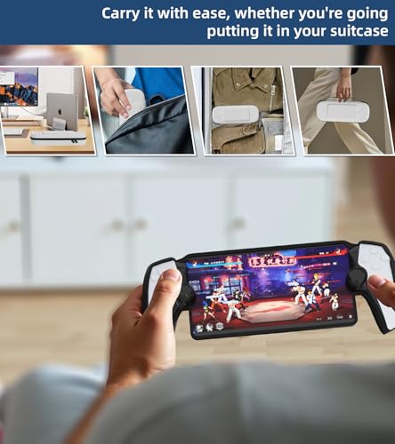 Image of QUAGGY 3-in-1 Accessoris Kit Compatible with Playstation Portal, EVA Carrying Case for PS Portal with Silicone Protective Cover with stand