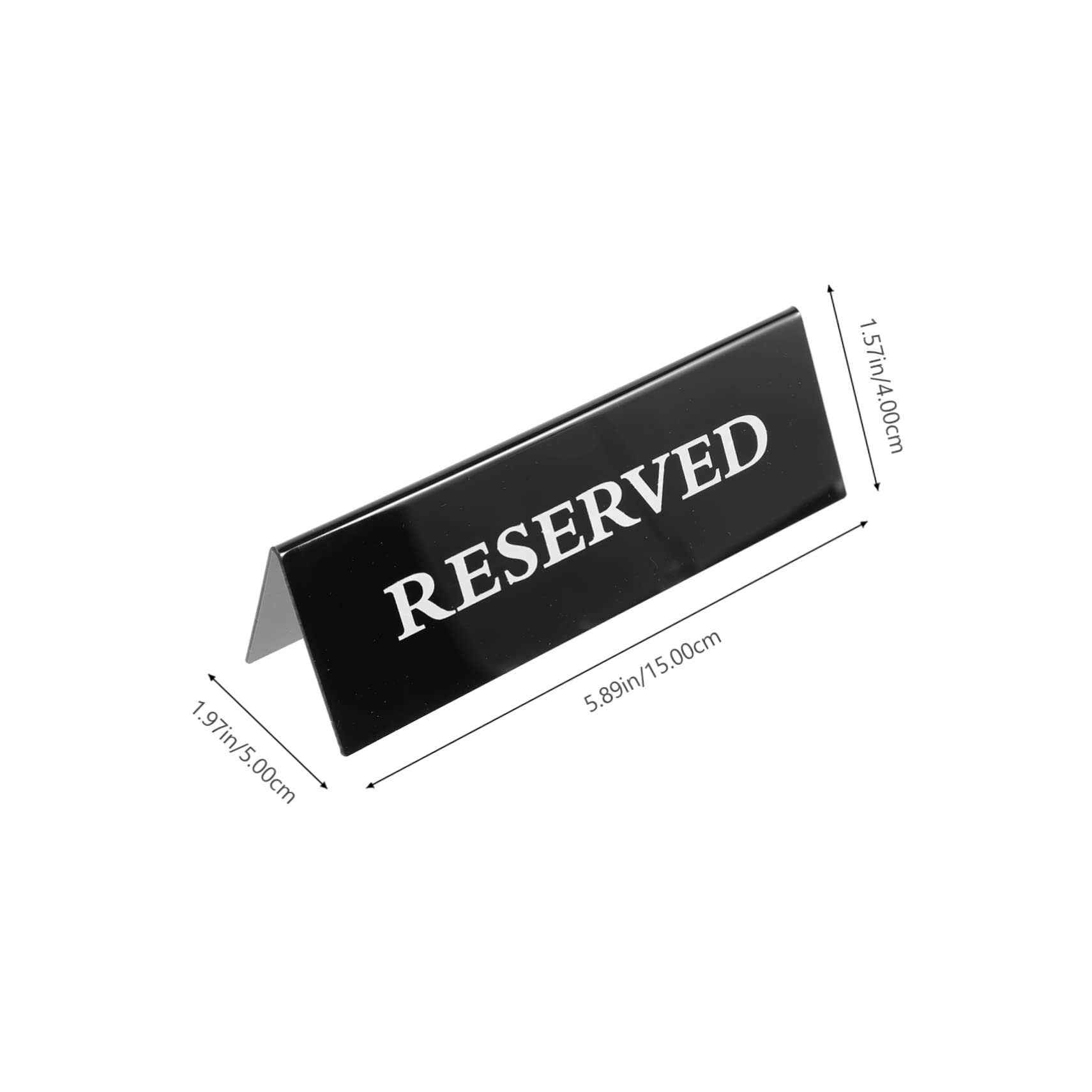 Cabilock Hotel Restaurant Seating Card Holders 2 Pack Wedding Banquet Event Reserved Signs