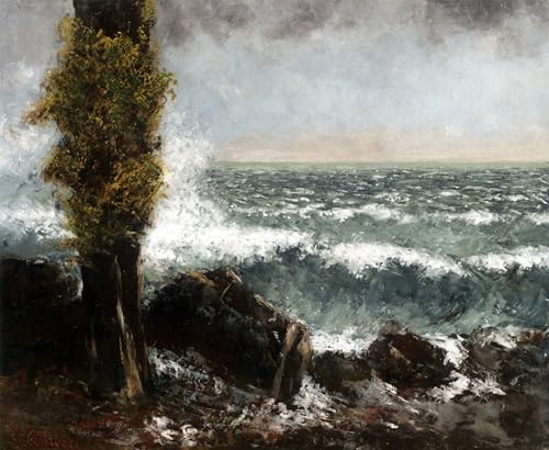 Cuadro en lienzo para decoracion del hogar y poster de Gustave Courbet de 60x90cm de salon