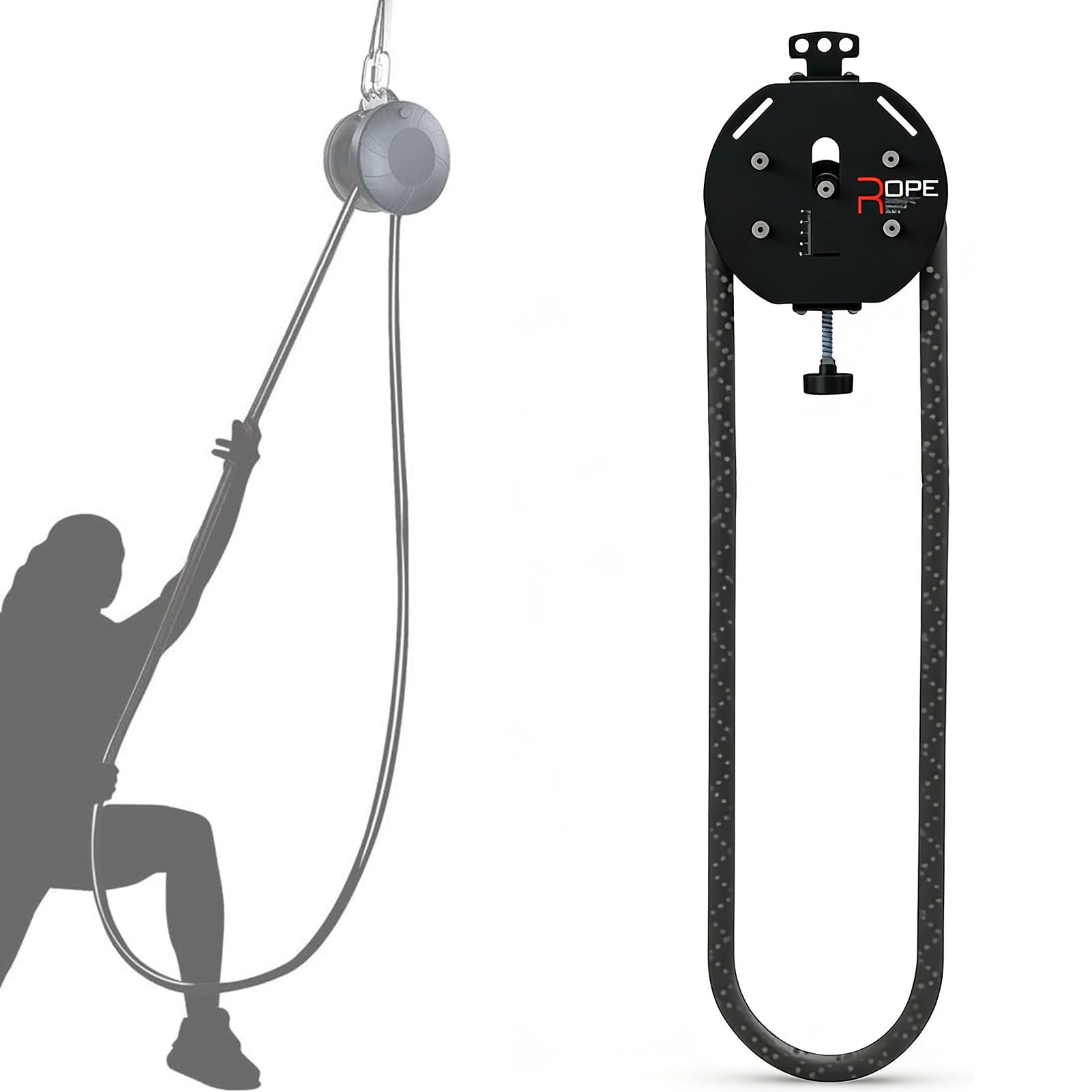 Corde d'entraînement sans fin avec résistance réglable, corde de traction pour la maison, la gym, l'aérobic et l'entraînement physique