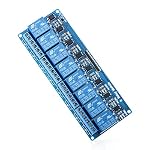 ELEGOO – ELEGOO 8-Kanal DC 5V Relaismodul mit Optokoppler (blau)