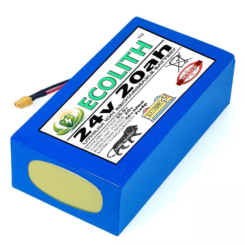 Image of 24v 20ah Rechargeable Lithium ion Battery 24v 20,000mah Battery for Electric Cycles,tricycles,Small ups,Industrial Machines & Robots etc