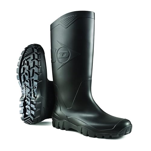 Dunlop Calzado protector MD0HD01.12 Danés, PVC 100% impermeable, calzado protector ligero y duradero, talla 12, color verde