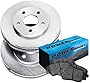 PowerSport Rear Brakes and Rotors Kit |Rear Brake Pads| Brake Rotors and Pads| Semi Metallic Brake Pads and Rotors |fits 2011-2021 Ford F-350 Super Duty, 2012-2021 Ford F-250 Super Duty